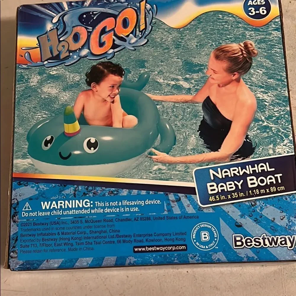 H2O Go! Narwhal Baby Boat